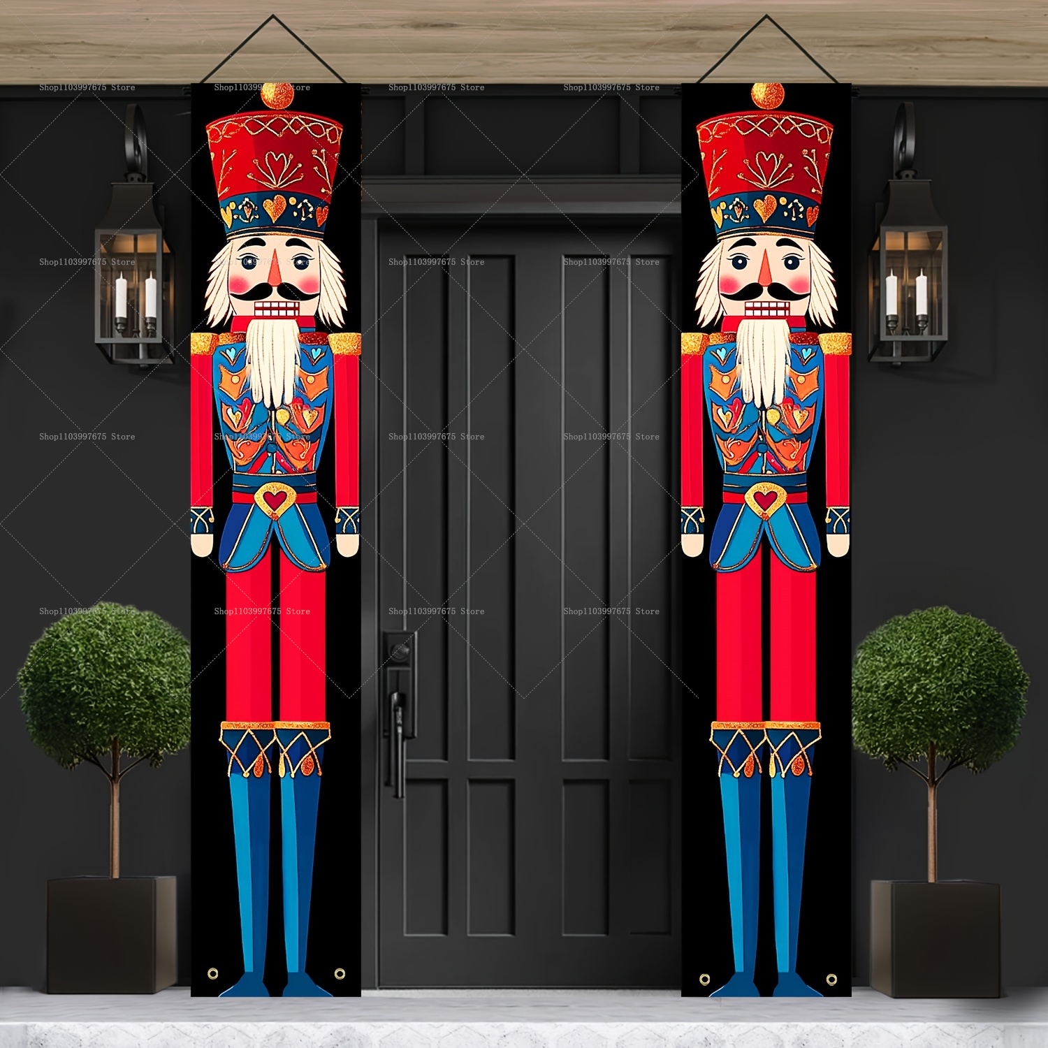 Car Accessories Banner - Festive Nutcracker Banners Christmas Party Decor