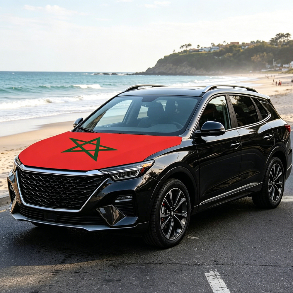 National Morocco Flag Banner C - đánh giá và giá Car Accessories Banner