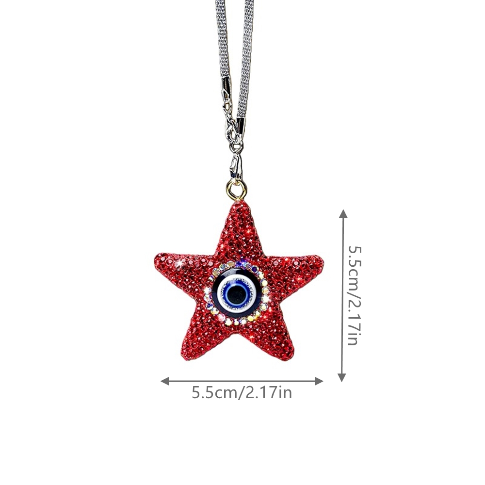 Shining Diamond-Studded Five-P - đánh giá và giá Car Accessories Evil Eye