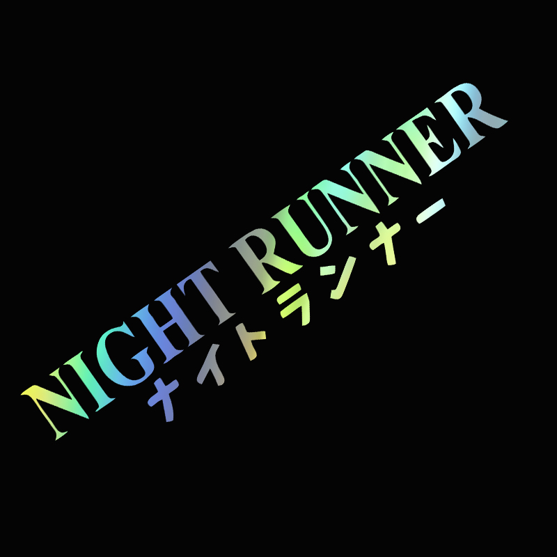 G004 20x4CM Car Sticker NIGHT  - đánh giá và giá Car Accessories Banner