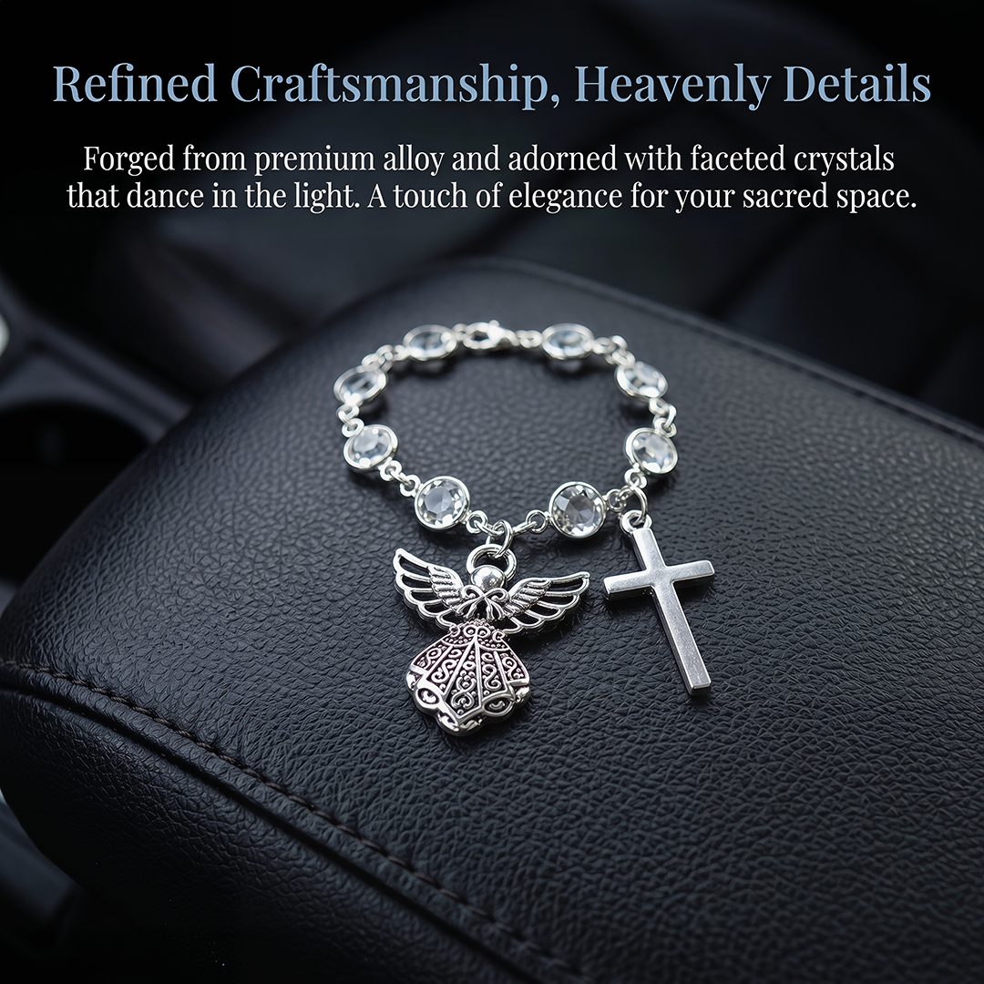 Sparkling Crystal Angel Cross  - đánh giá và giá Car Accessories Evil Eye