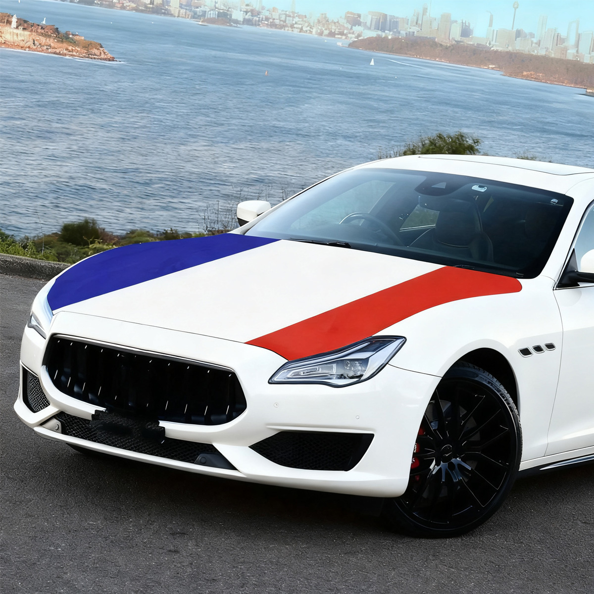 France Hood Flag Cover 155 Cm  - đánh giá và giá Car Accessories Banner