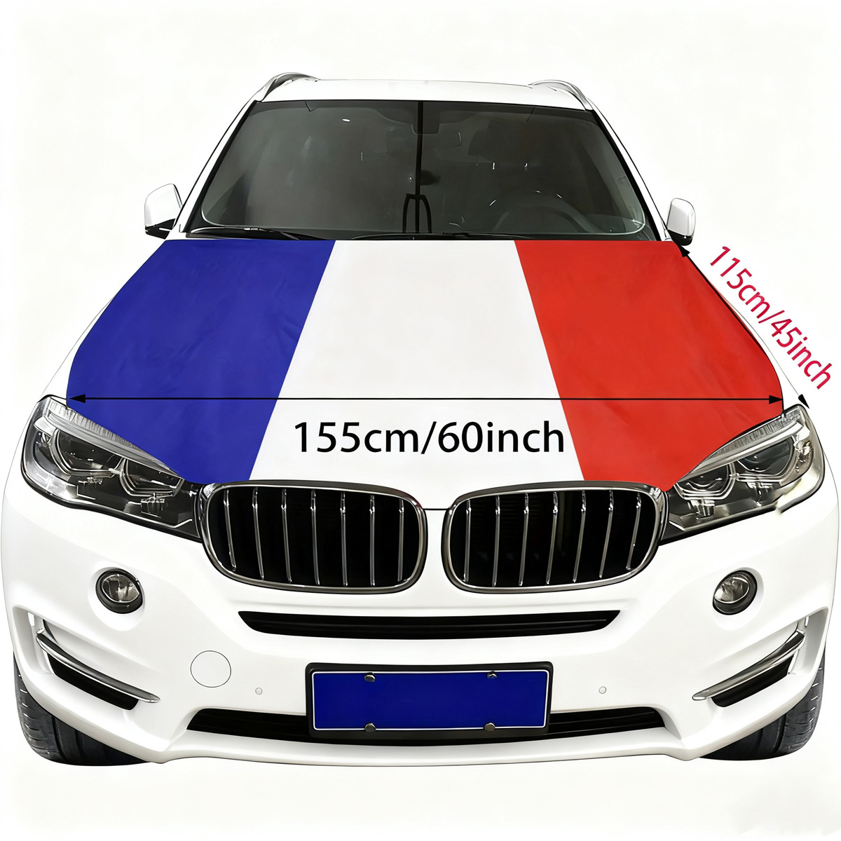 France Hood Flag Cover 155 Cm  - đánh giá và giá Car Accessories Banner