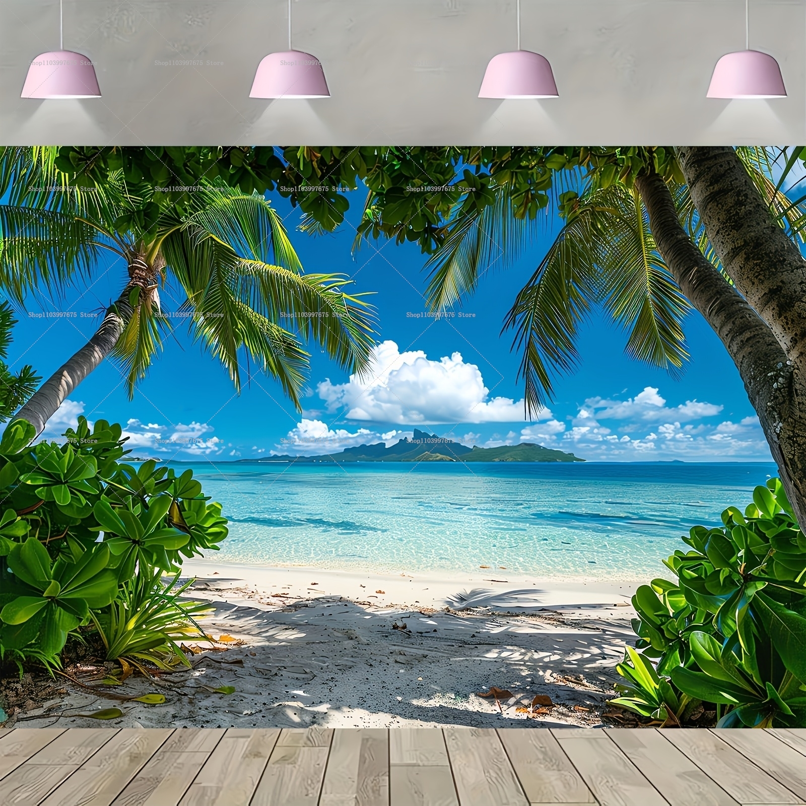 Spring&Summer Tropical Beach S - đánh giá và giá Car Accessories Banner