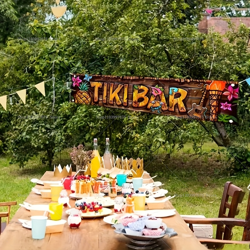 Tiki Bar Banner Tropical Hawai - đánh giá và giá Car Accessories Banner