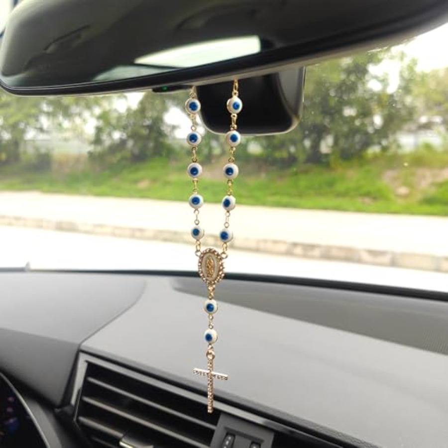 Evil Eye Rear View Mirror Acce - đánh giá và giá Car Accessories Evil Eye