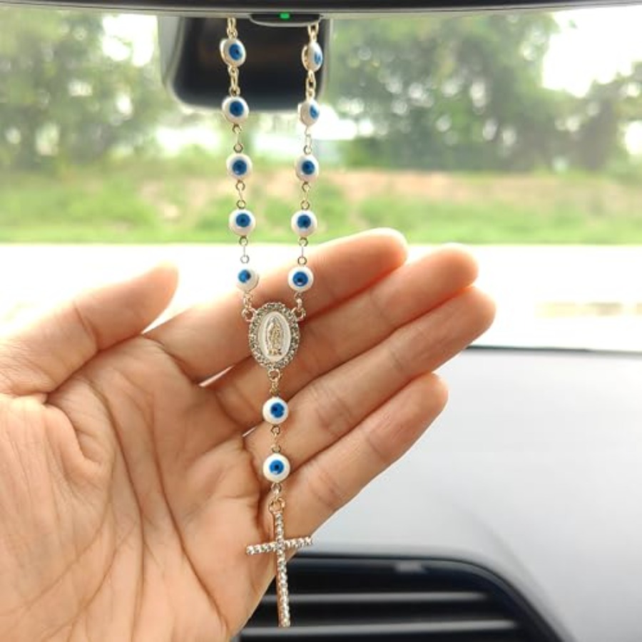 Evil Eye Rear View Mirror Acce - đánh giá và giá Car Accessories Evil Eye