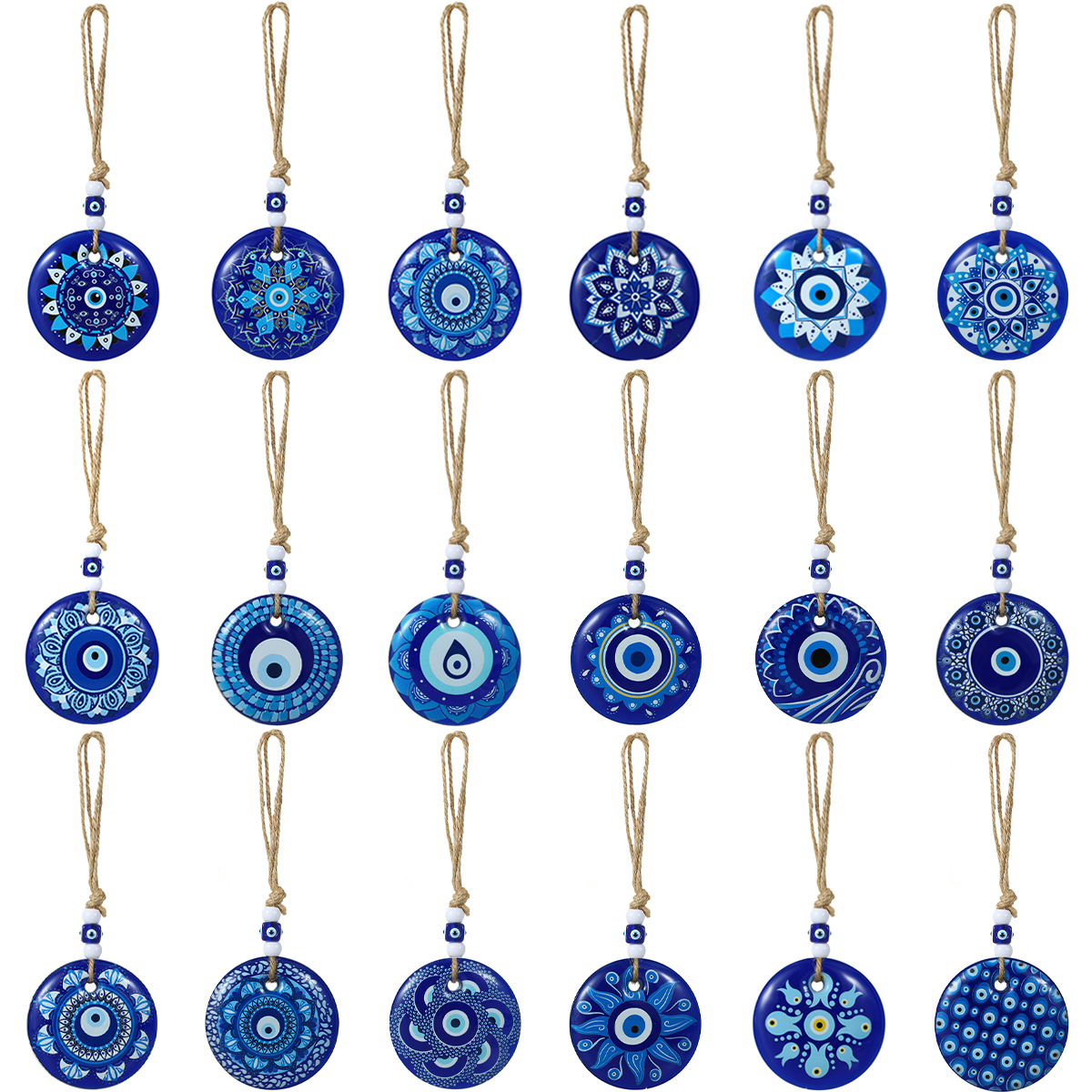 Vintage Eye Pattern Flower Res - đánh giá và giá Car Accessories Evil Eye
