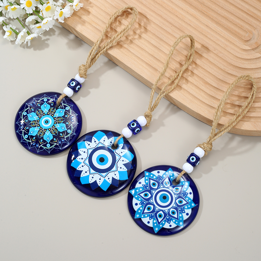 Vintage Eye Pattern Flower Res - đánh giá và giá Car Accessories Evil Eye