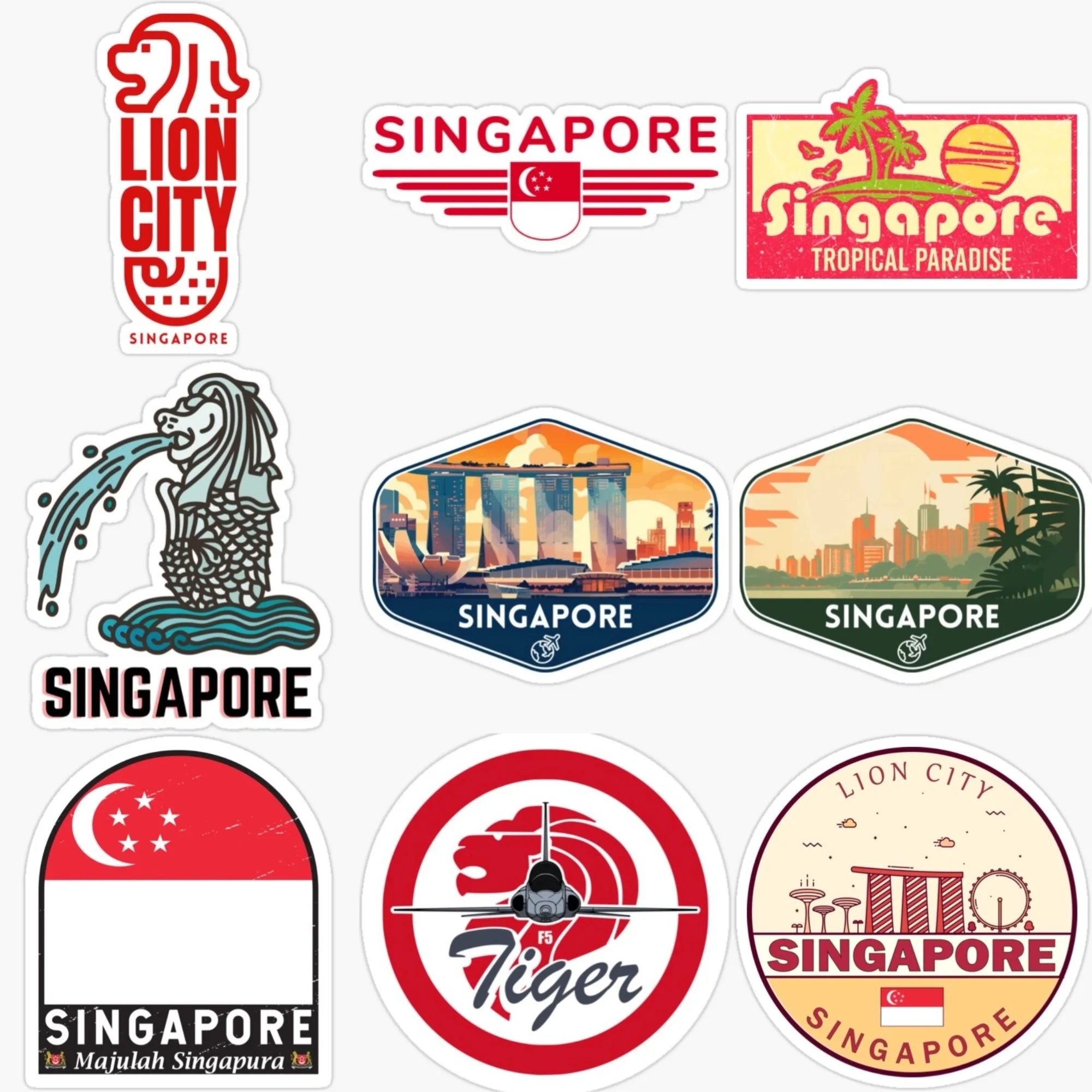 Singapore Flag Merlion Scenery - đánh giá và giá Car Accessories Singapore